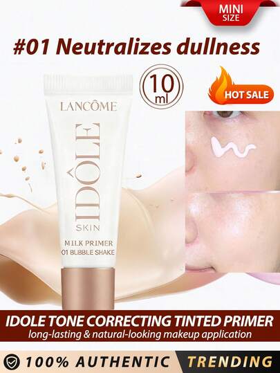 Lancôme لانكوم [ميني] إيدول مصحح لون البشرة بالتلوين #01 يخفف من الخمول 10مل / أساس تحضيري للمكياج يضمن تطبيق مكياج ناعم وطويل الأمد وطبيعي المظهر / يعدل لون البشرة: حقق مظهر بشرة موحد وطبيعي / يحسن ملمس البشرة: يظهر مظهر صحي وبراق بشكل طبيعي / يكمل أس...