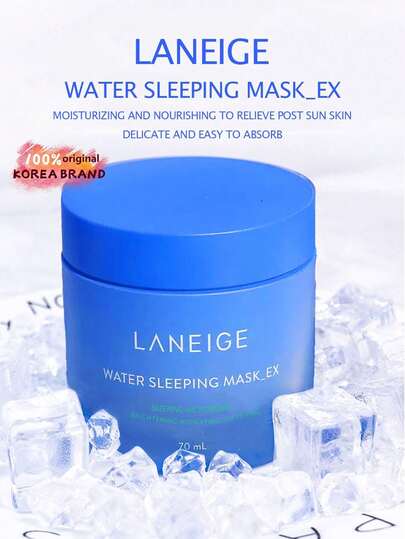 Laneige قناع نوم مرطب 70 مل، ذو قوام جل خفيف وغير لزج، ترطيب ليلي للحصول على بشرة ناعمة ولامعة، مناسب لأنواع البشرة العادية إلى الجافة، 70 مل/2.37 أونصة سائلة