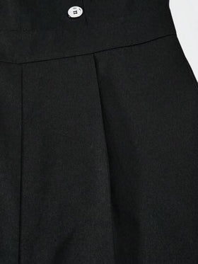 SHEIN Sparklyn جمبسوت قصيرة مطابقة مع أكمام فقاعية وبنطال ساق واسع متعدد الألوان مزين بأزرار