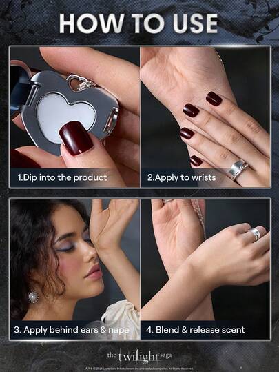 The Twilight Saga X SHEGLAM Soulmates عطر صلب علامة تجارية جمال مكياج ميكب مستحضرات تجميل للنساء الفتيات مثالي لفصل الشتاء الربيع مثالي ل- Y2K أزياء أنيقة رمضان هدية حفلة جاهز أفضل لون