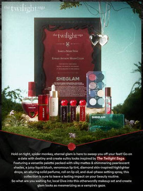The Twilight Saga X SHEGLAM Soulmates عطر صلب علامة تجارية جمال مكياج ميكب مستحضرات تجميل للنساء الفتيات مثالي لفصل الشتاء الربيع مثالي ل- Y2K أزياء أنيقة رمضان هدية حفلة جاهز أفضل لون