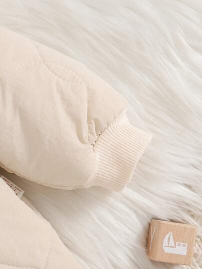 Cozy Pixies جمبسوت رضيع ولد/بنت مبطنة بالحرارة مع غطاء رأس على شكل دب كرتوني، أكمام طويلة، مريحة ومتعددة الاستخدامات للخريف/الشتاء