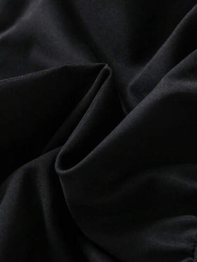 SHEIN معطف أنيق مبطن بالحرارة ذو قلنسوة وأزرار مزدوجة للفتيات الصغيرات، بلون الخاكي، مناسب للارتداء اليومي العادي