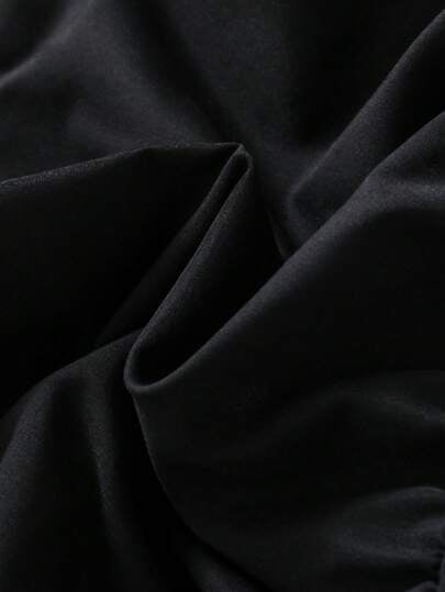 SHEIN معطف أنيق مبطن بالحرارة ذو قلنسوة وأزرار مزدوجة للفتيات الصغيرات، بلون الخاكي، مناسب للارتداء اليومي العادي