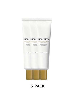 SKIN1004 3 قطع من واقي الشمس المرطب بمستخلص سنتيلا الآسيوية من مدغشقر، SPF50+ PA++++، صيغة لطيفة، مهدئ ومصلح، خفيف الوزن ومرطب، غير دهني، حماية شمسية شاملة، مناسب للبشرة الحساسة وجميع أنواع البشرة. 20مل/0.67 أونصة سائلة*3 | مستحضرات تجميل كورية