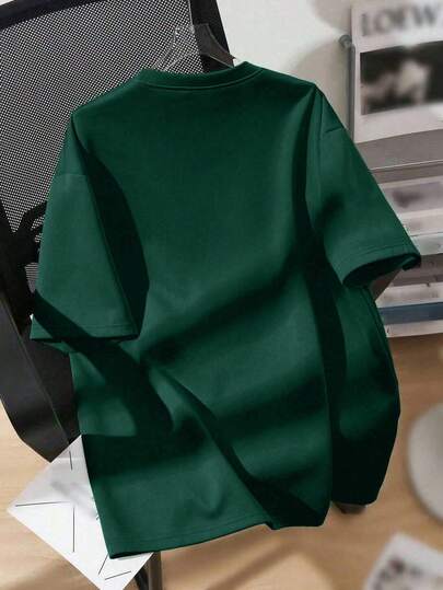 ملابس علوية تي شيرت للمراهقين بطباعة رأس الذئب الهندسي، تصميم إبداعي نصف ذئب ونصف هندسي، ملابس علوية تي شيرت قصير بأكمام فضفاضة، ملابس يومية للأولاد، طراز الشارع، مناسب للربيع والصيف