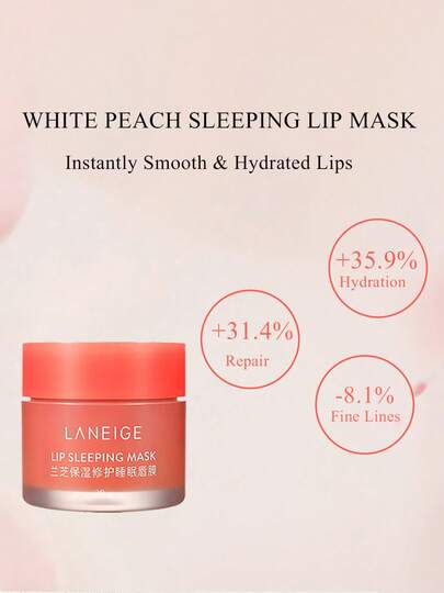 Laneige 20 جرام/0.7 أونصة قناع نوم للشفاه - مغذي ومرطب، يترك الشفاه ناعمة وملساء