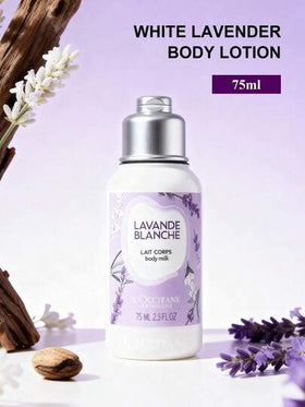 L'Occitane لوشن جسم بالخزامى 75مل/2.5أونصة، لوشن مرطب مهدئ ومرطب للبشرة الجافة، لوشن مرطب مشرق، حجم مناسب للسفر