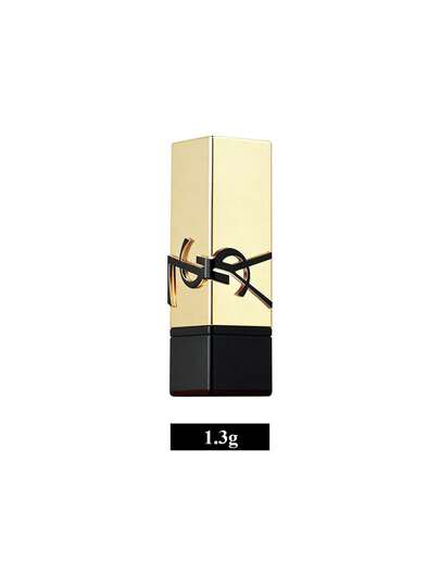 Yves Saint Laurent أحمر الشفاه ذو الملمس الساتان من روج بور كوتور، مُحتوٍ على السيراميد، ذو ملمس ناعم، حجم السفر، لون دائم، درجة اللون: RM (ROUGE MUSE) 1.3 جرام/0.04 أونصة