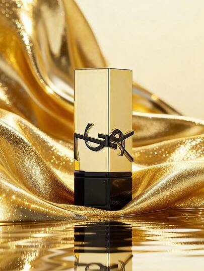 Yves Saint Laurent أحمر الشفاه ذو الملمس الساتان من روج بور كوتور، مُحتوٍ على السيراميد، ذو ملمس ناعم، حجم السفر، لون دائم، درجة اللون: RM (ROUGE MUSE) 1.3 جرام/0.04 أونصة