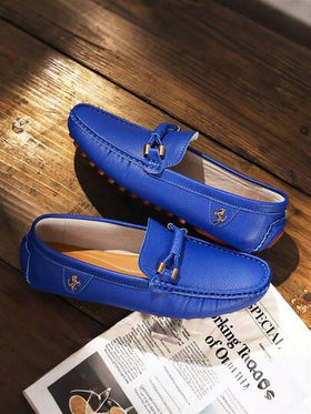 أحذية رجالية مسبوكة يدويًا مقاس 46-48، أحذية مطاطية بدون رباط، أحذية كاجوال مريحة للعمل والمشي والقيادة، ذات نعل مسطح
