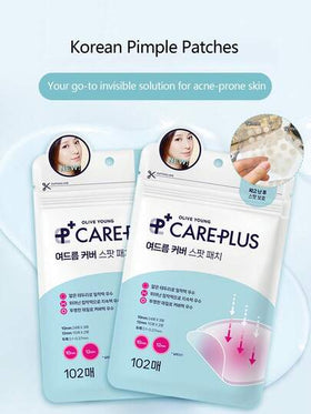 Olive Young 1 قطعة من بقع علاج الحبوب من Care Plus، بقع حبوب غير مرئية، بقع حبوب هيدروكولويد، صيغة كورية، تغطي بفعالية الحبوب والبثور والعيوب، مناسبة للبشرة والوجه المشكلة، مقاومة للماء والعرق، تغطي أيضًا ندبات الحبوب، بقع الحبوب الطارئة