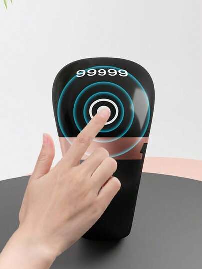 خاتم صلاة ذكي أزياء OLED، ساعة عداد الخواتم - عداد رقمي رياضي أسود، يدعم 99,999 عد، تصميم مدمج، مع شحن USB، مناسب للاستخدام اليومي، مثل جرد المستودع، عد الصلاة، هدايا العطلات، إلخ.
