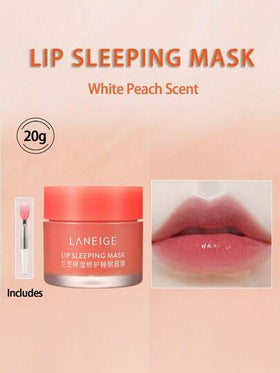 Laneige قناع النوم للشفاه #خوخ شاي مثلج، العناية بالشفاه مغذي ومرطب بفيتامين سي 20 جرام/0.7 أونصة