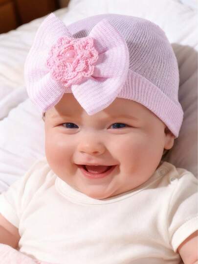 قبعة للأطفال حديثي الولادة للبنين والبنات مناسبة للارتداء اليومي العادي، قطعة واحدة