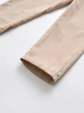 SHEIN قميص كلاسيكي ذو خطوط طويلة الأكمام وكاب للأولاد الصغار، بنطلون بدلة أزرق داكن، أناقة عصرية، مناسب لحفلات عيد الميلاد والحفلات الراقية والمناسبات والأعراس والمعمودية وبداية العام الدراسي وموسم الرياضة