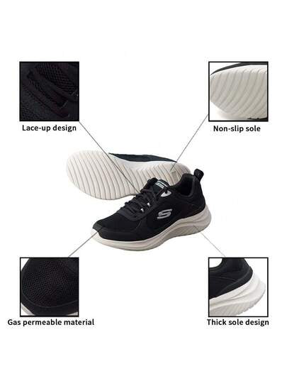 Skechers أحذية رياضية كاجوال للرجال FLECTION 3.0 ذات رباط، أحذية جري ماصة للصدمات للجري والسفر والاستخدام اليومي الخارجي، 8790357