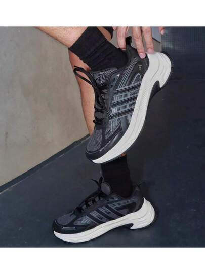 Adidas أحذية رياضية كاجوال خفيفة الوزن عصرية، أحذية جري قابلة للتنفس