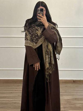 وشاح نسائي أنيق دافئ مطبوع بنمط الكاجو، وشاح كلاسيكي بطبعة البيزلي للحجاب والشال للعباءة