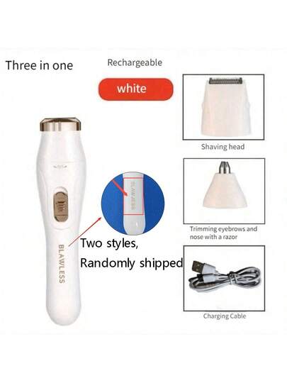 طقم إزالة الشعر الكهربائي للنساء 3 في 1 - ماكينة تشذيب الوجه القابلة لإعادة الشحن عبر USB، ماكينة تشذيب شعر الأنف، إبيلاتور للجسم كامل، هدايا لإزالة شعر النساء، إزالة شعر الوجه، ماكينة تشذيب الشعر، لوازم الحلاقة، قص الشعر، اكسسوارات الشعر