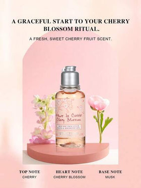 L'Occitane 2 * 35مل جل استحمام + 2 * 10مل كريم يد بزهر الكرز