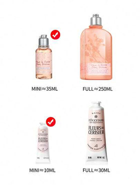 L'Occitane 2 * 35مل جل استحمام + 2 * 10مل كريم يد بزهر الكرز