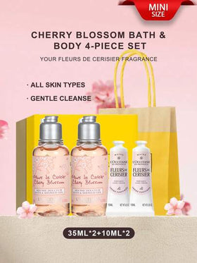 L'Occitane 2 * 35مل جل استحمام + 2 * 10مل كريم يد بزهر الكرز