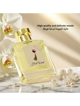 زجاجة عطر 50 مل للسيدة البعيدة، معطر هواء، روائح دائمة من الحمضيات والمسك والفانيليا والياسمين والورد والأرز، زجاجة مزينة بالذهب مع غطاء أسود، رائحة فاخرة مناسبة للاستخدام اليومي والحفلات والمناسبات الخاصة، هدية مثالية للنساء، عطر صغير دائم الرائحة