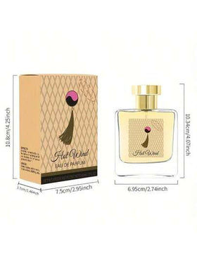 زجاجة عطر 50 مل للسيدة البعيدة، معطر هواء، روائح دائمة من الحمضيات والمسك والفانيليا والياسمين والورد والأرز، زجاجة مزينة بالذهب مع غطاء أسود، رائحة فاخرة مناسبة للاستخدام اليومي والحفلات والمناسبات الخاصة، هدية مثالية للنساء، عطر صغير دائم الرائحة