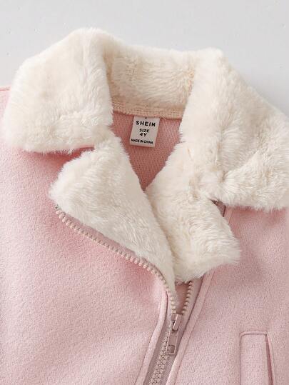 Elladie kids معطف كاجوال ملون للفتاة الصغيرة، خريف/شتاء