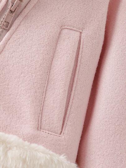 Elladie kids معطف كاجوال ملون للفتاة الصغيرة، خريف/شتاء