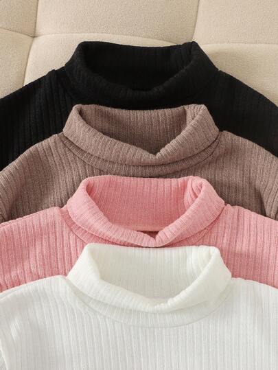 SHEIN قميص كاجوال بياقة عالية وأكمام طويلة مطبوع عليه فيونكة، للفتيات المراهقات