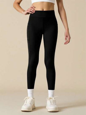 SHEIN مجموعة سروال ضيق للفتيات المراهقات، بنطلون يوغا ضيق مطبوع بنقاط رش السماء النجمية، مرن للغاية، عصري، متعدد الاستخدامات، مناسب للرياضة والخارج والجري والدراجات والتنزه، باللونين الأسود والوردي، قطعتان