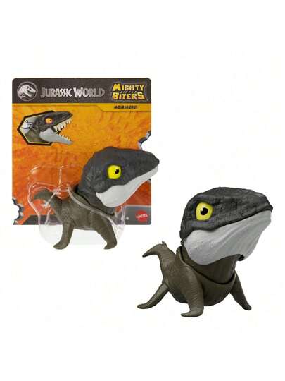 Mattel لعبة ديناصور قابل للعض، يمكن أن يعض، وتتغير عيونه، نموذج ديناصور للجمع، مناسب لأطفال من 3 إلى 8 سنوات من الجنسين، يمكن استخدامه كحشو لبيض عيد الفصح، كذلك مناسب كهدية لعيد الميلاد والشكر والعطلات