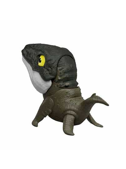 Mattel لعبة ديناصور قابل للعض، يمكن أن يعض، وتتغير عيونه، نموذج ديناصور للجمع، مناسب لأطفال من 3 إلى 8 سنوات من الجنسين، يمكن استخدامه كحشو لبيض عيد الفصح، كذلك مناسب كهدية لعيد الميلاد والشكر والعطلات