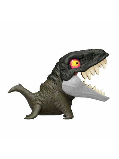 Mattel لعبة ديناصور قابل للعض، يمكن أن يعض، وتتغير عيونه، نموذج ديناصور للجمع، مناسب لأطفال من 3 إلى 8 سنوات من الجنسين، يمكن استخدامه كحشو لبيض عيد الفصح، كذلك مناسب كهدية لعيد الميلاد والشكر والعطلات