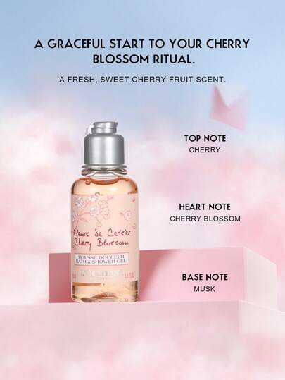 L'Occitane 2 * 35مل جل استحمام + 2 * 10مل كريم يد بزهر الكرز