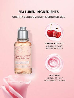 L'Occitane 2 * 35مل جل استحمام + 2 * 10مل كريم يد بزهر الكرز