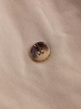 SHEIN MOD معطف خندق نسائي أكمام طويلة خصر كاكي كلاسيكي، شتوي، رأس السنة الجديدة