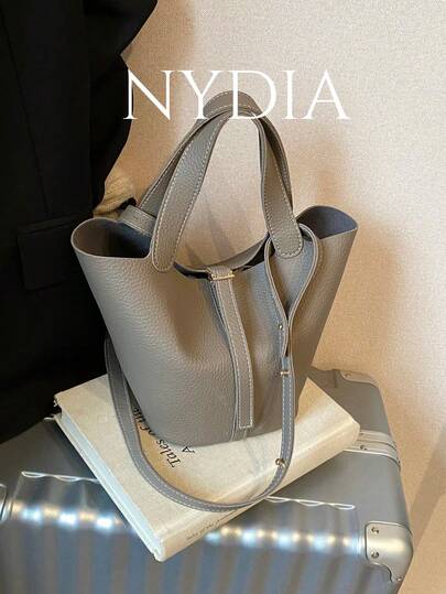 EMERY ROSE حقيبة دلو جديدة للنساء بطراز عتيق وألوان سادة متعددة الاستخدامات، مبيعات ساخنة للخريف/الشتاء، مناسبة للتنقل اليومي والمواعيد والعمل، حقيبة كروس عصرية