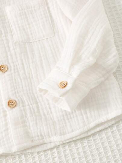 Cozy Pixies مجموعة من قطعتين للأطفال الصبيان، قميص كلاسيكي بياقة وأكمام طويلة مخطط وبنطال مخطط بخصر مطاطي، مناسب للخروجات والألعاب والارتداء اليومي والأعياد والحفلات