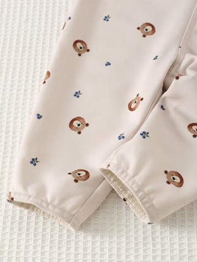 Cozy Pixies مجموعة ملابس علوية طويلة الأكمام ذات رقبة دائرية ناعمة وبنطال مطاطي للأطفال الصبيان، لون أزرق داكن، ملابس كاجوال جميلة للاستخدام اليومي، قطعتان
