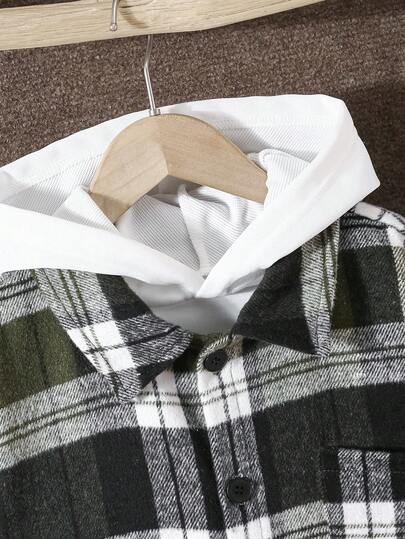 Vacaura طقم قميص كم طويل ياقة مزخرفة وبنطال خصر مطاطي من الكوردروي 3 مواسم للمراهقين، كاجوال للخارج