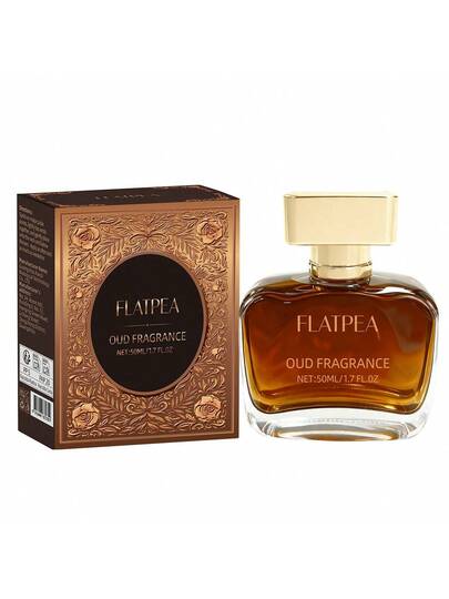 FLATPEA عطر جنتلمان بنكهة الجلد الدافئ بنكهة العرعر والصندل، خالي من الكحول، عطر خشبي طويل الأمد للرجال، مناسب للتنقل اليومي أو اجتماعات العملاء، هدية عملية لعيد الميلاد، حجم 1.7 أونصة