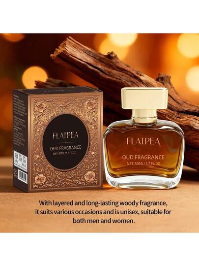 FLATPEA عطر جنتلمان بنكهة الجلد الدافئ بنكهة العرعر والصندل، خالي من الكحول، عطر خشبي طويل الأمد للرجال، مناسب للتنقل اليومي أو اجتماعات العملاء، هدية عملية لعيد الميلاد، حجم 1.7 أونصة
