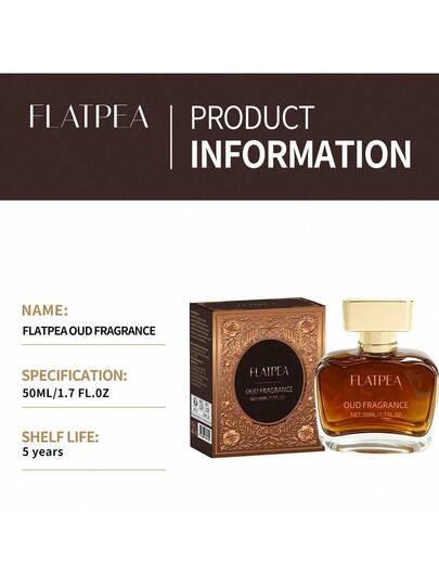 FLATPEA عطر جنتلمان بنكهة الجلد الدافئ بنكهة العرعر والصندل، خالي من الكحول، عطر خشبي طويل الأمد للرجال، مناسب للتنقل اليومي أو اجتماعات العملاء، هدية عملية لعيد الميلاد، حجم 1.7 أونصة