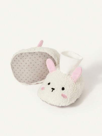 Cozy Pixies زوج من جوارب أطفال ناعمة مطرزة بشكل دب لطيف ذات قاع ناعم ومانع للانزلاق، مناسبة للاستخدام الخارجي