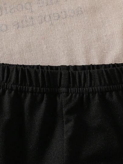 SHEIN طقم جاكيت محبوكة بفيونكة وبنطلون أحادي اللون للأطفال حديثي الولادة للموسم الانتقالي بين الخريف والشتاء