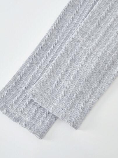 SHEIN قميص كاجوال بياقة متباينة للمراهقين (الأولاد)، ربيع/خريف