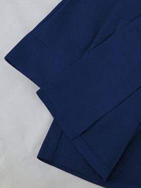 SHEIN LUNE معطف صوفي دافئ كاجوال ذو أزرار مزدوجة، خريف/شتاء